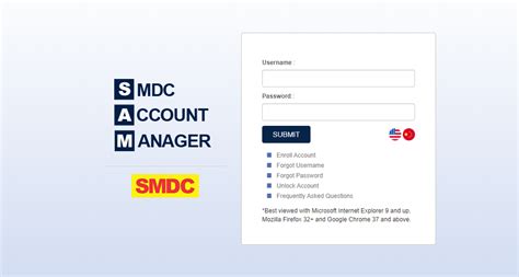 smdc account manager|smdc login.